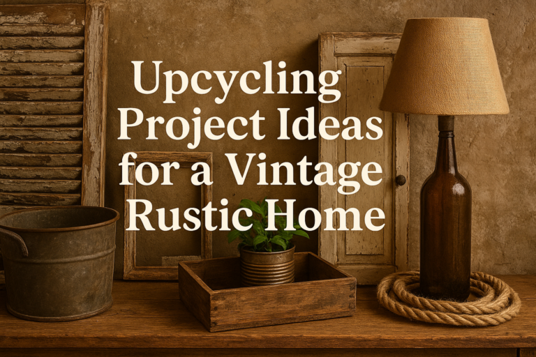 Upcycling Project Ideas for a Vintage Rustic Home