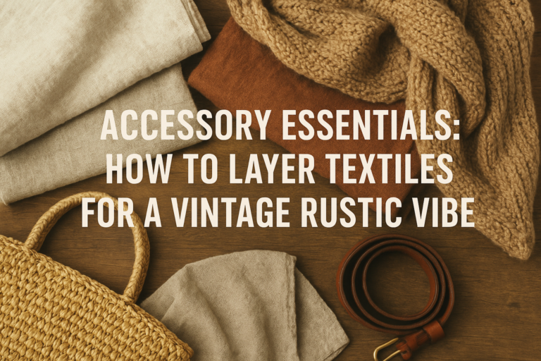 Accessor Essentials: How to Layer Textiles for a Vintage Rustic Vibe