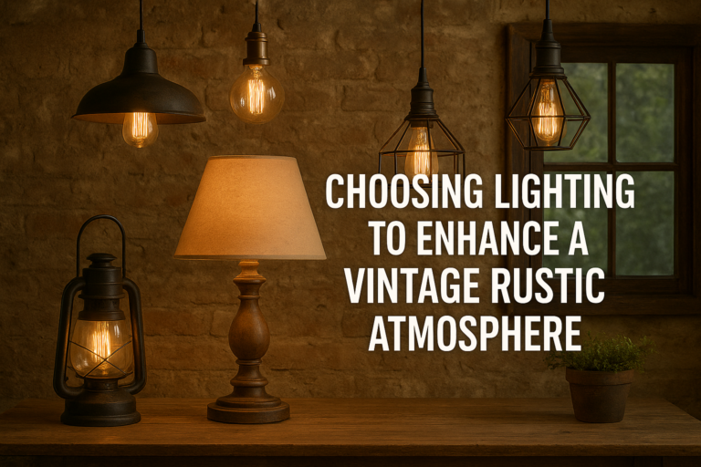 Choosing Lighting to Enhance a Vintage Rustic Atmosphere