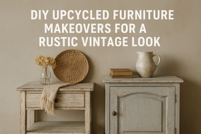 DIY Upcycled Furniture Makeovers for a Rustic Vintage Look