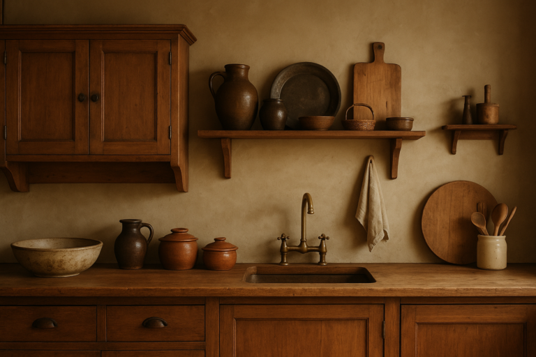 Rustic Vintage Kitchen Ideas: Warm Woods and Earthy Tones