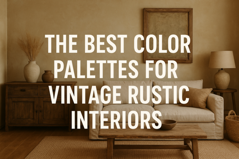 The Best Color Palettes for Vintage Rustic Interiors