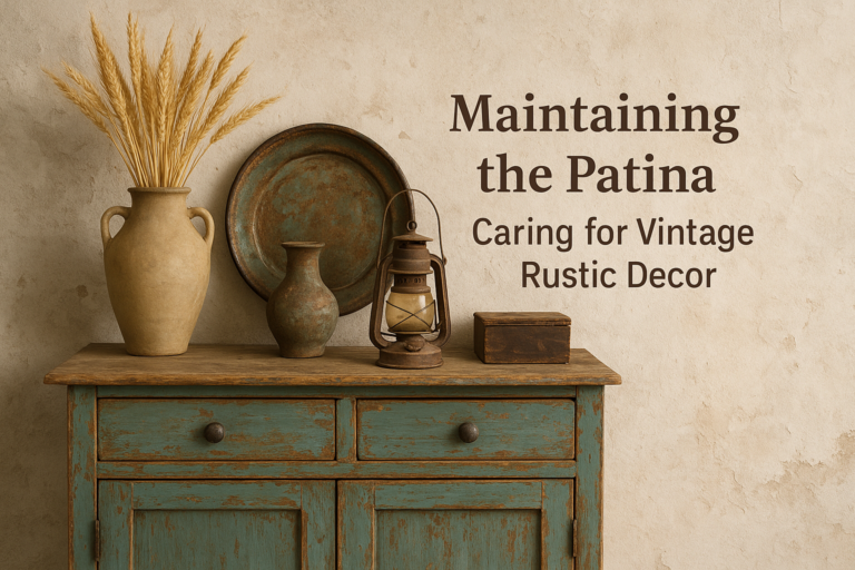 Maintaining the Patina: Caring for Vintage Rustic Decor